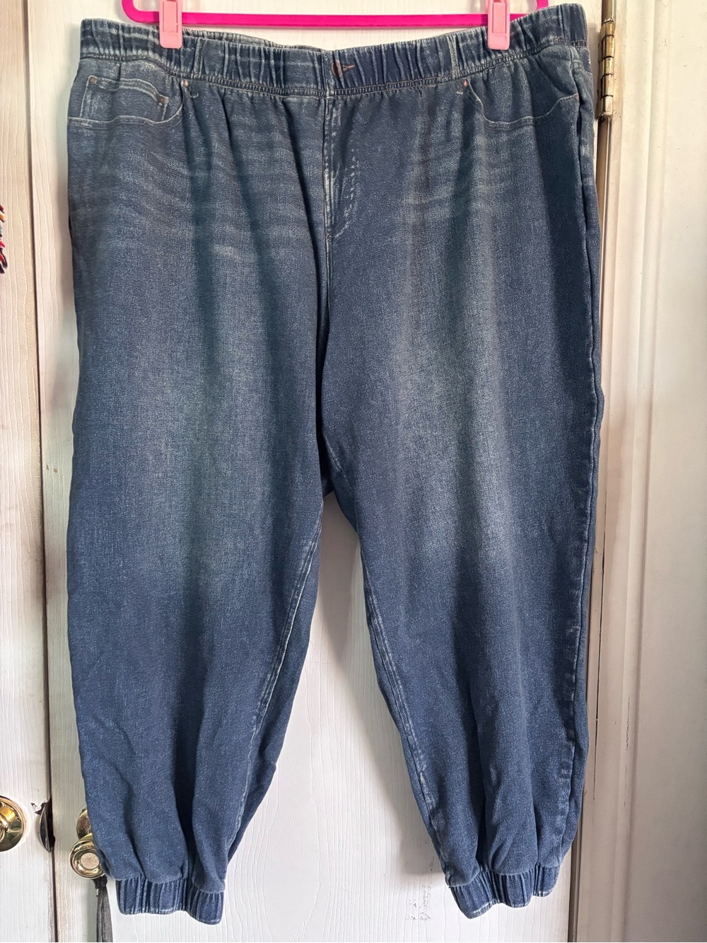 Universal Standard Women's Indigo Cropped Elastic-Waist Jeans